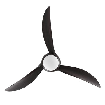 Aviator 52" Coastal Vintage Iron/Plastic Mobile-App/Remote-Controlled 6-Speed Retro Swirl Integrated LED Ceiling Fan